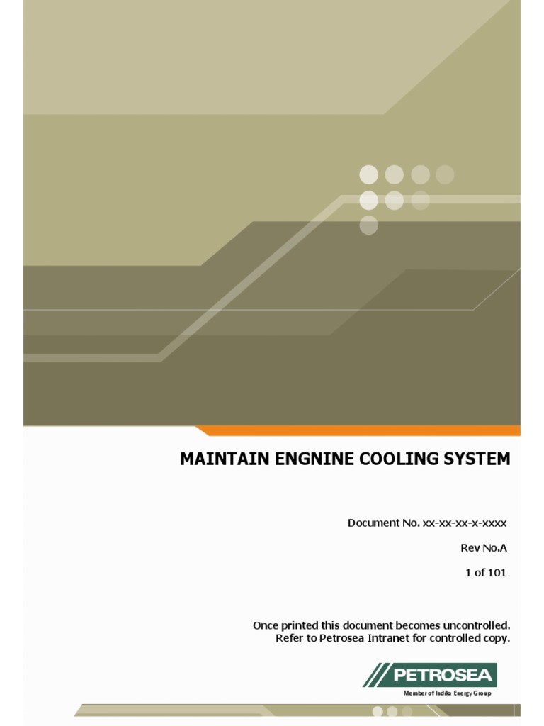 Maintain Engine Cooling System PDF Civil Engineering
