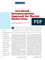 A Case-Based Recommendation Approach For Market Basket Data