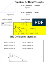 Trig Functions, Right Triangles, Reference Angles & Solving Problems