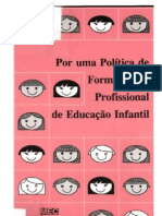 Formação de profissionais da Educação Infantil