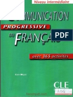 Livre Communication Progressive Du Francais Niveau Intermediaire