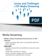 Design Issues and Challenges in p2p Media Streaming