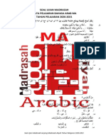 Soal UM Bahasa Arab MA TP 2020-2021