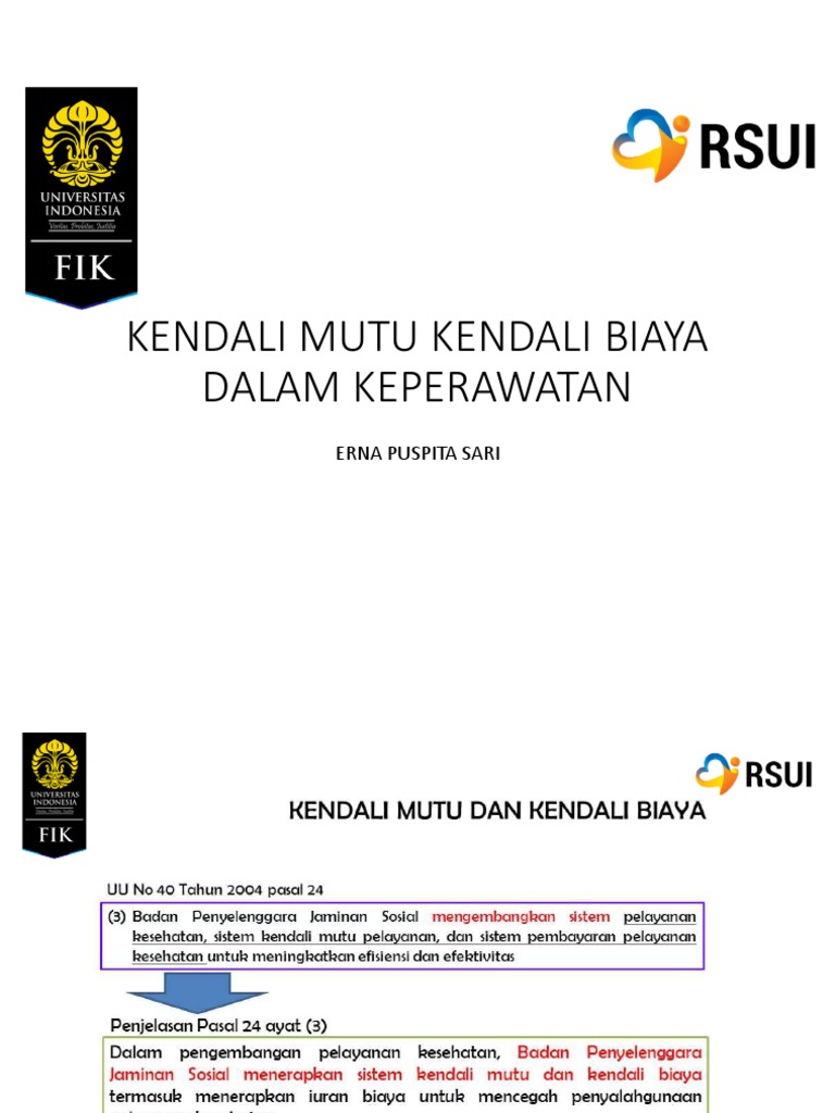 Kendali Mutu & Biaya Keperawatan | PDF | Bisnis