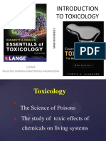 01 Introduction To Toxicology