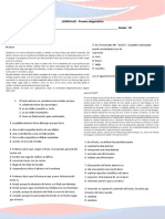 LENGUAJE - Prueba Diagnóstica Nombres y Apellidos: - Grado: 10º