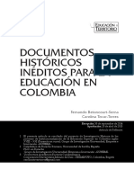 Documentos Historicos Ineditos Ed. Colombia
