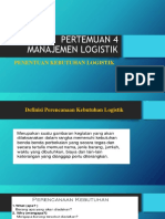 Pertemuan 4 Manajemen Logistik