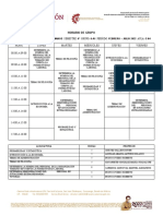 Horarios de Clase Grupos de Sexto Semestre