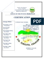 Certificate of Late Registration Live Birth