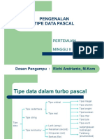 Pertemuan 2 - Tipe Data