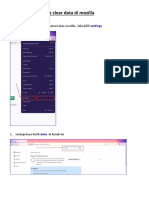 Cara Clear Data Di Mozilla