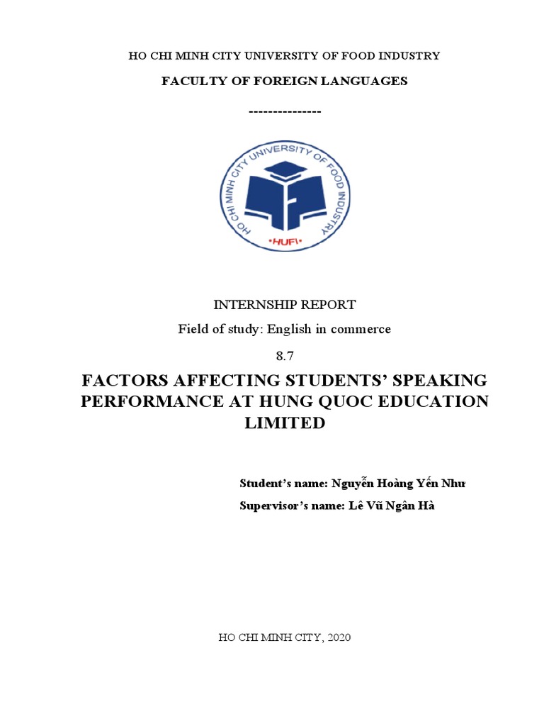 Factors Impacting English Speaking Skills | PDF | Teachers | Teaching ...