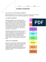 Scientific Classification: Read The Phase To Answer The Questions 1 Through 10