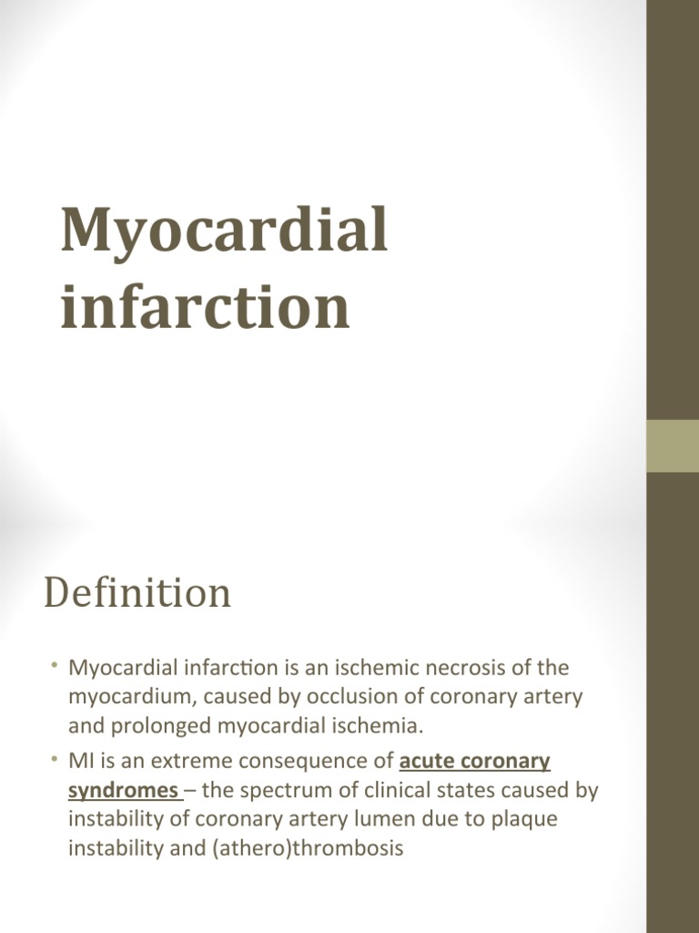 Myocardial Infarction | PDF | Myocardial Infarction | Percutaneous ...