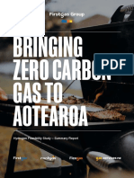 Bringing Zero Carbon Gas To Aotearoa: Hydrogen Feasibility Study - Summary Report