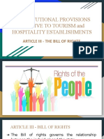 Session 2 - The Bill of Rights - Provisions in the Constitution Relevant to Tourism and Hospitality (1)
