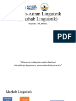 Aliran-Aliran Linguistik