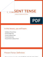 Learn the 5 types of Present Tense