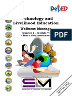 Technology and Livelihood Education: Wellness Massage