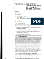 Practical 12 Organising Observation Visit To Community Health Agencies