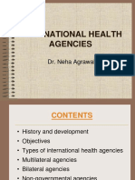 International Health Agencies: Dr. Neha Agrawal