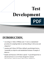 Test Development Fundamentals