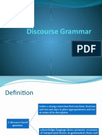 Discourse Grammar
