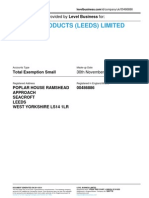 POPLAR PRODUCTS (LEEDS) LIMITED - Company Accounts From Level Business