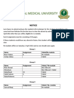 International Medical University: Notice