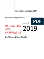 Hydraulics AND Pneumatics: DPG Polytechnic College Gurugram (HR)