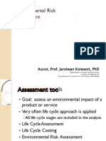 Environmental Risk Assessment: Assist. Prof. Jarotwan Koiwanit, PHD