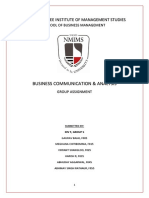 Business Communication & Analysis: Narsee Monjee Institute of Management Studies