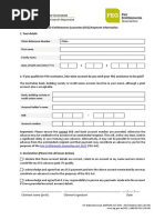 Bank Account Details Form