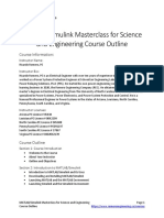 3.1 MATLAB - Simulink Masterclass For Science and Engineering Course Outline