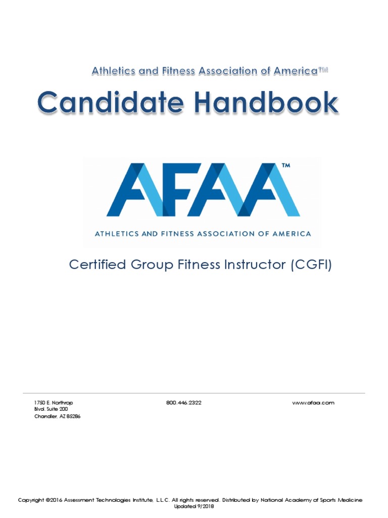 Afaa Candidate Handbook 9 2018 | PDF | Test (Assessment) | Identity ...