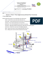 Drafting 9 & 10 - Learning Module: Quarter 3 / Week 3 - Water Supply System and Drain-Waste-Vent System