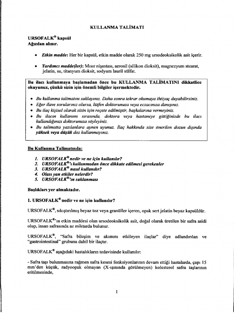 915 Ursofalk Kapsul KT | PDF