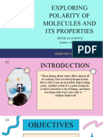Exploring Polarity of Molecules and Its Properties: Physical Science Quarter 3 Module 2