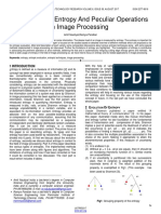 A Reviewal On Entropy and Peculiar Operations in Image Processing