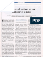 The Use of Iodine As An Antiseptic Agent