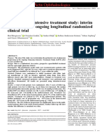 The Glaucoma Intensive Treatment Study Interim