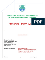 Tender Document: Karnataka Neeravari Nigam Limited