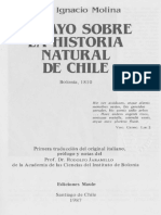 Ensayo Sobre La Historia Natural de Chile - Abate-Molina - 1