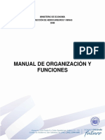 Manual de Organización y Funciones DHM