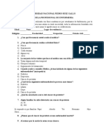 Encuesta sobre cáncer de próstata y hábitos de salud