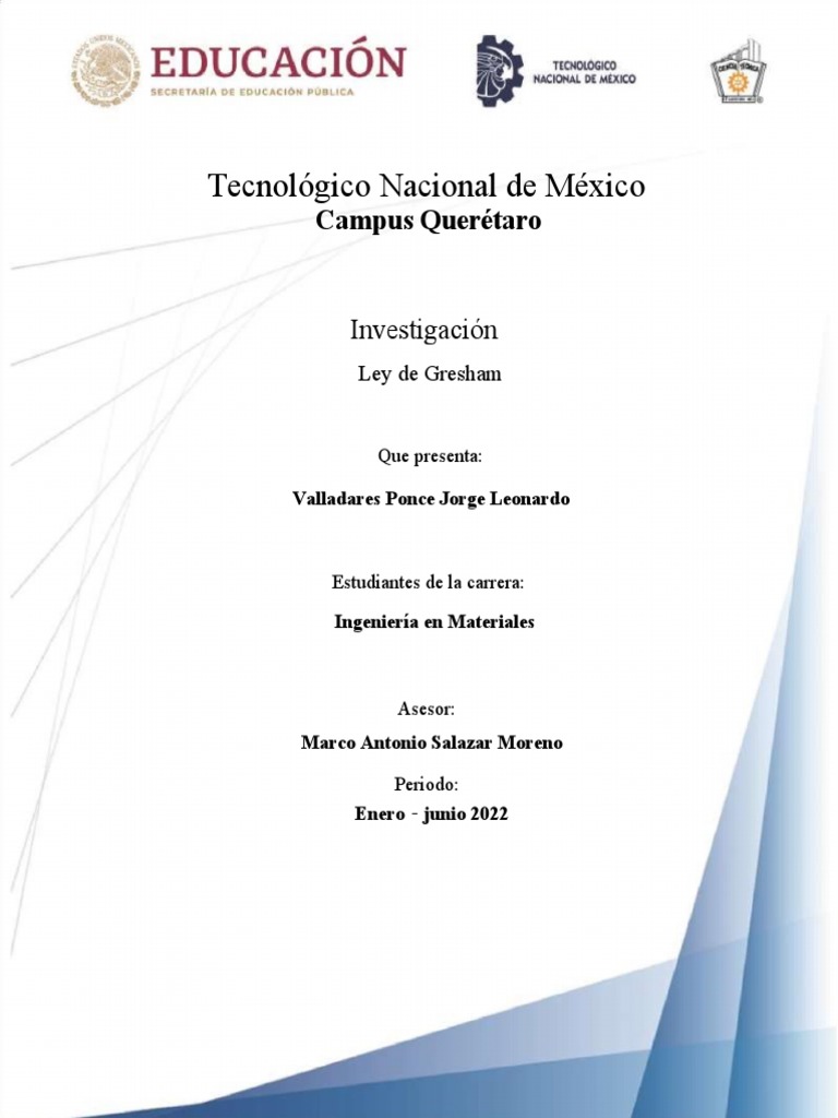 Investigacion Ley de Gresham PDF