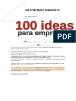 100 Ideas para Emprender Negocios en Internet