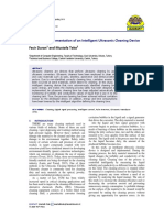 Design and Implementation of An Intelligent Ultrasonic Cleaning Device