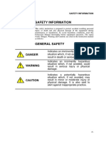 Safety Information: Danger
